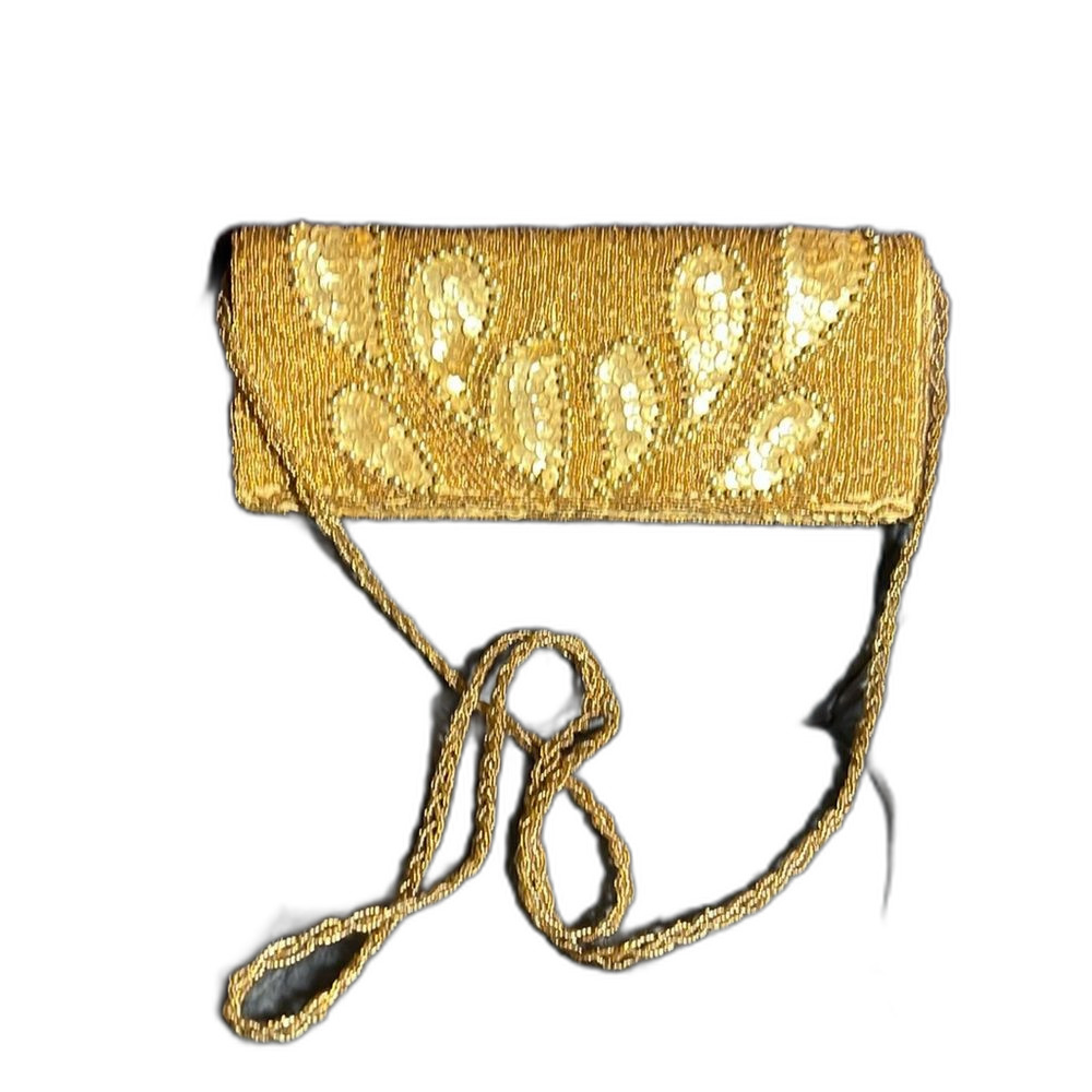 Gold beaded Bijoux Ternes Evening Bag